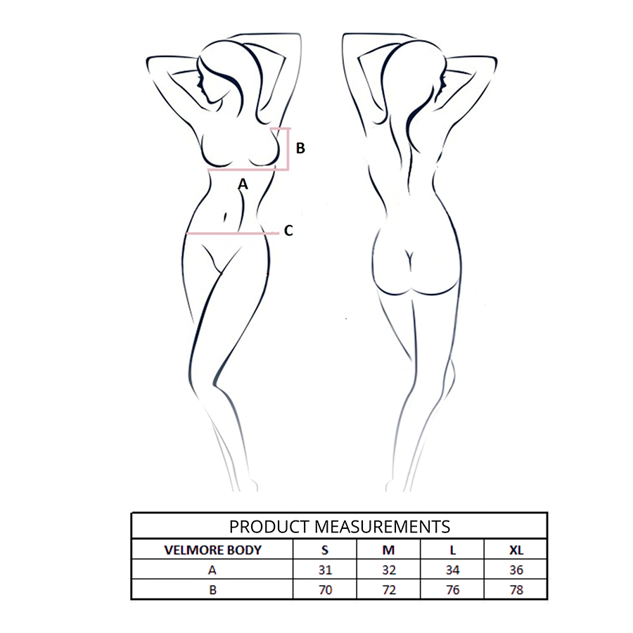 Body Dentelle Velmore Bleu S/M - Passion