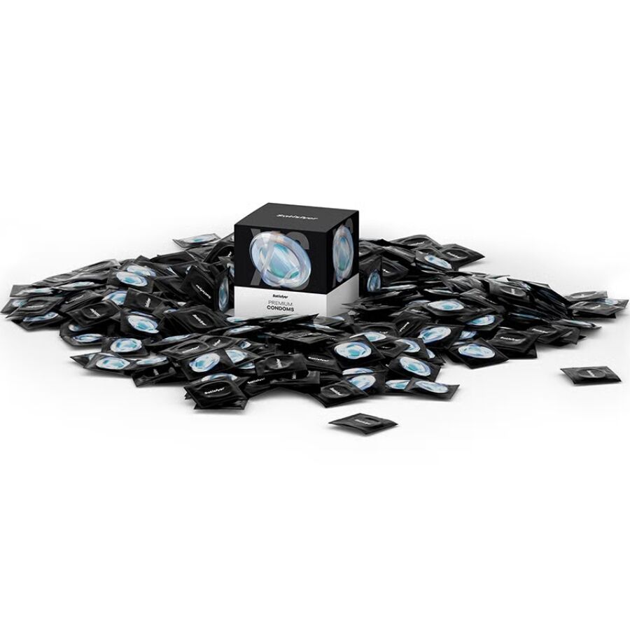 SATISFYER - PRÉSERVATIFS TAILLE XXL 64 MM - BOÎTE DE 100 UNITÉS