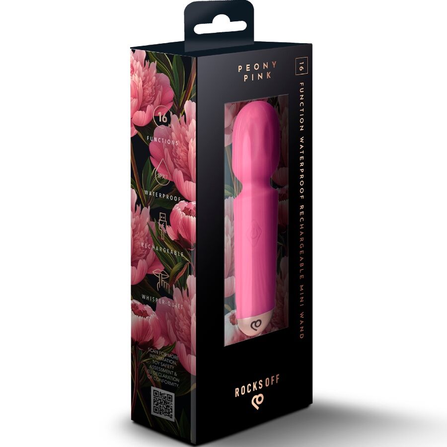 Vibromasseur Mini Baguette Rechargeable Tulipe Noire - Rocks-Off