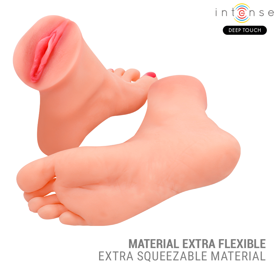 Masturbateur Gabbie Forme de Pied 2 Pièces - Intense Deep Touch