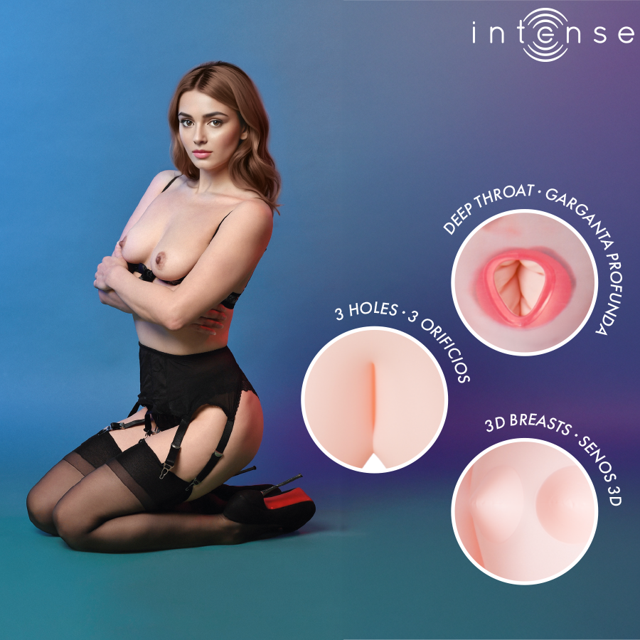 Intense - Poupée Gonflable Réaliste Femme avec Seins 3D Monique