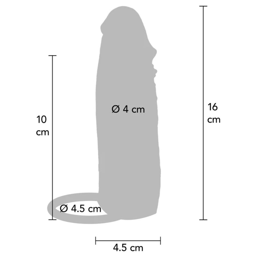 Manchon Pénien Get Real Hydrated Skin Caramel 16 cm - ToyJoy