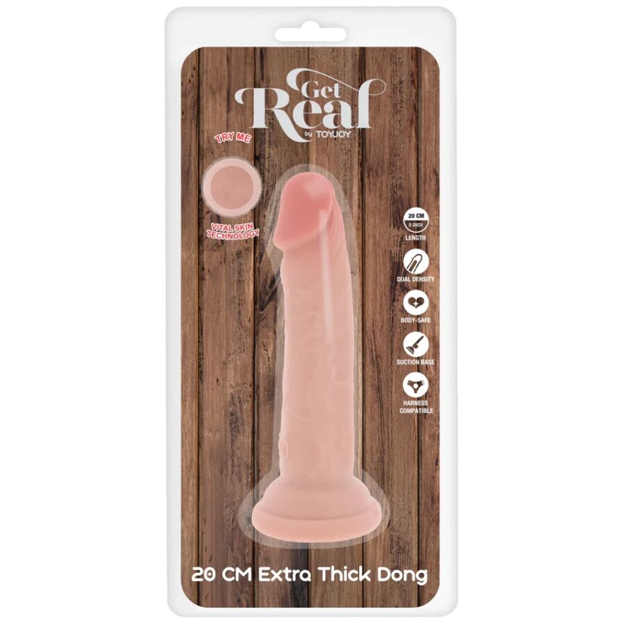 Godemiché Get Real Deluxe Extra-Épais 20cm - ToyJoy