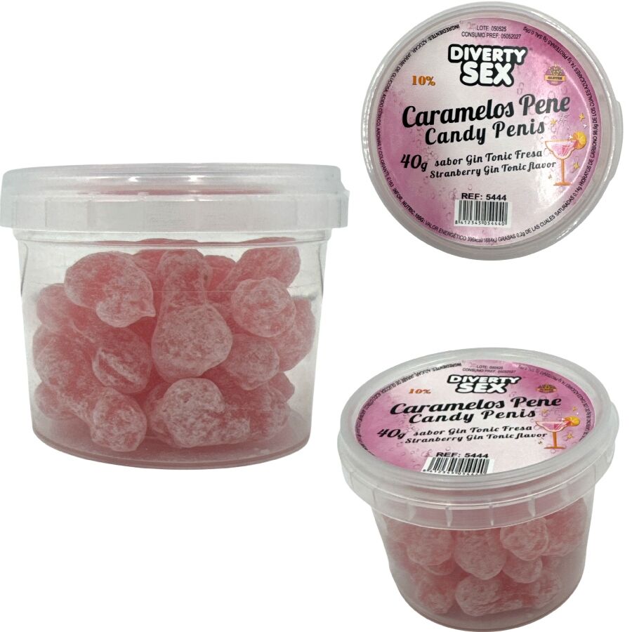 Bonbons Érotiques Pénis Gin Tonic x20 - Diablo Picante