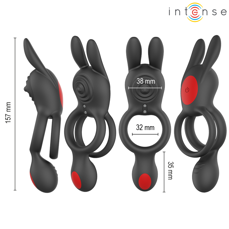 Anneau Vibrant Quinn Double Stimulation Télécommandé - Intense