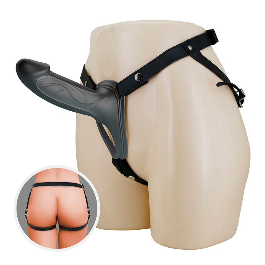 PRETTY LOVE - LANDON BLACK STRAP-ON VIBRANT