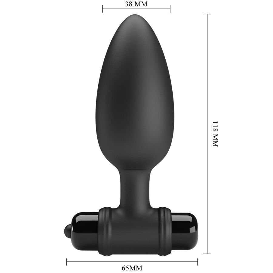 Mr Play - Plug Anal Vibrant 10 modes de vibration Waterproof - Noir