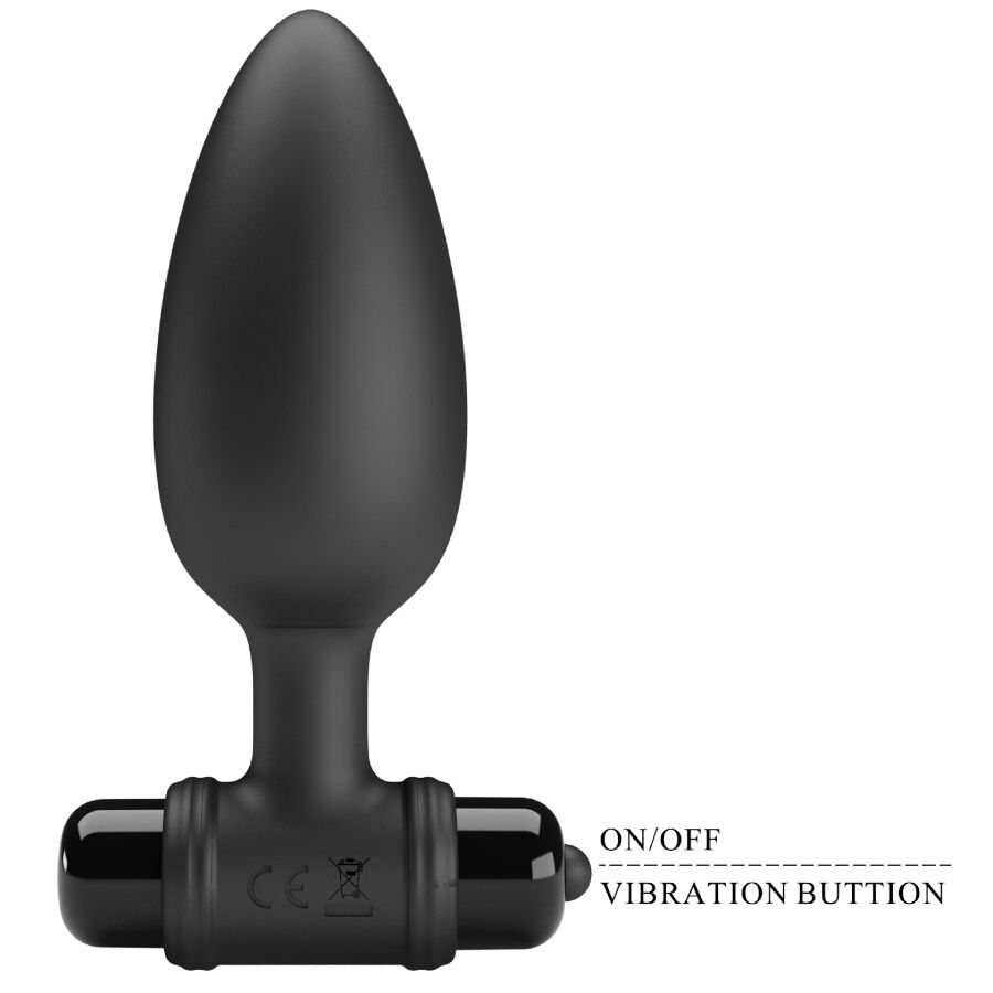 Mr Play - Plug Anal Vibrant 10 modes de vibration Waterproof - Noir