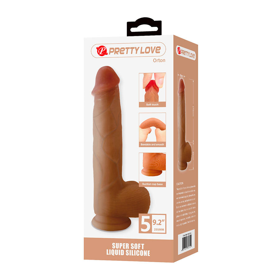Godemiché Réaliste Pretty Love Orton avec Ventouse 23,5cm