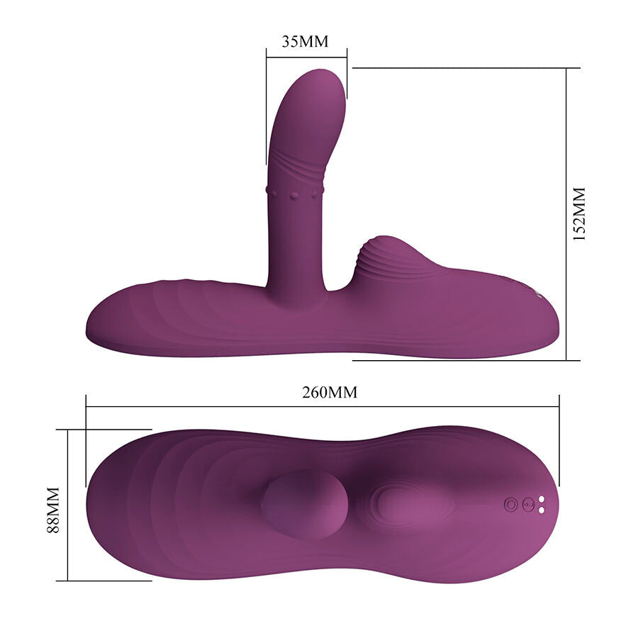 Vibrateur Position Assise Luka avec Chauffant - Pretty Love