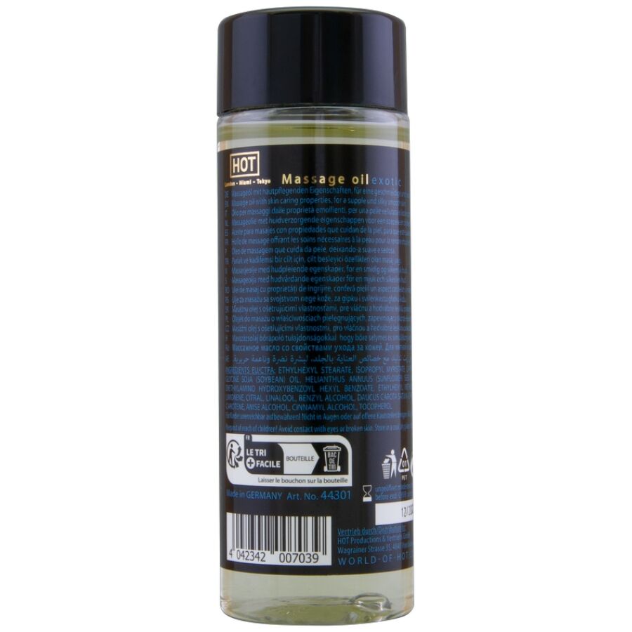 Huile de Massage Exotique Spéciale 100ml - HOT