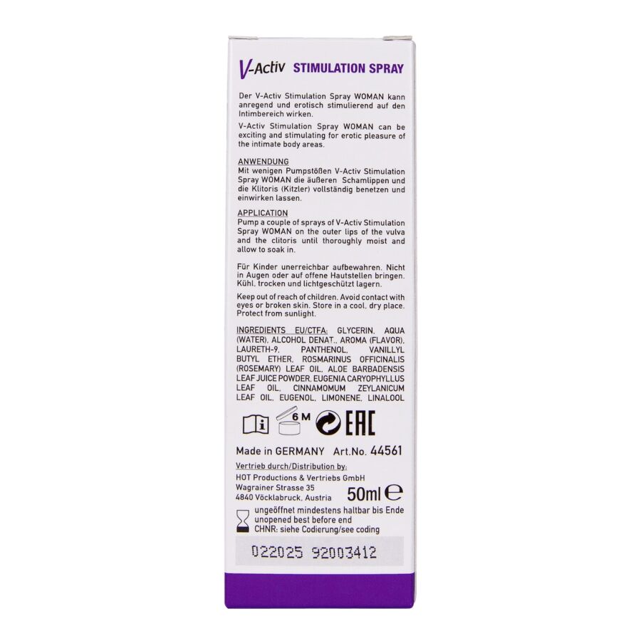 Spray Stimulant V-Activ Femme 50ml - HOT