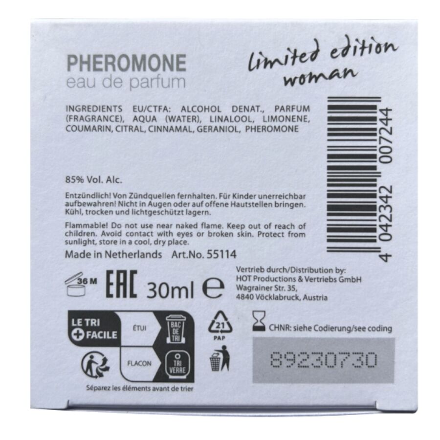 Parfum aux Phéromones Dubai Limited Edition Woman - HOT