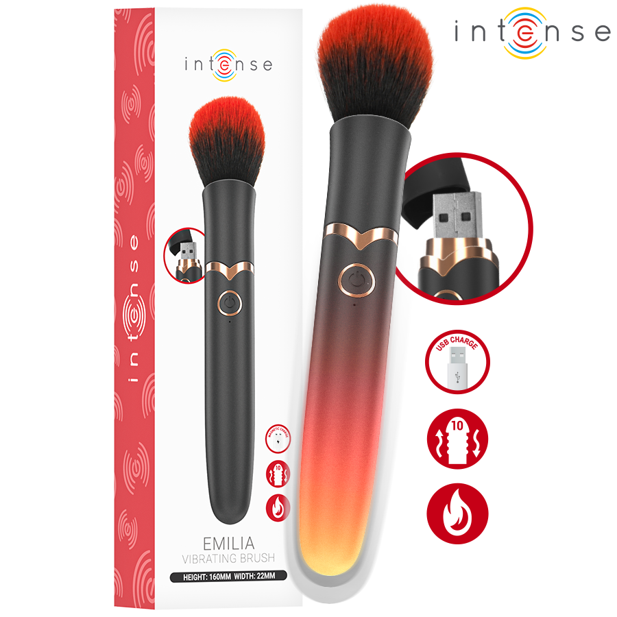 Brosse Vibrante Chauffante Emilia 16 cm - Intense