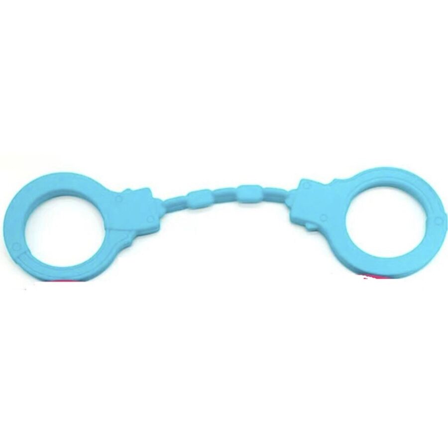 DIABLO PICANTE - MENOTTES EN SILICONE BLEUES