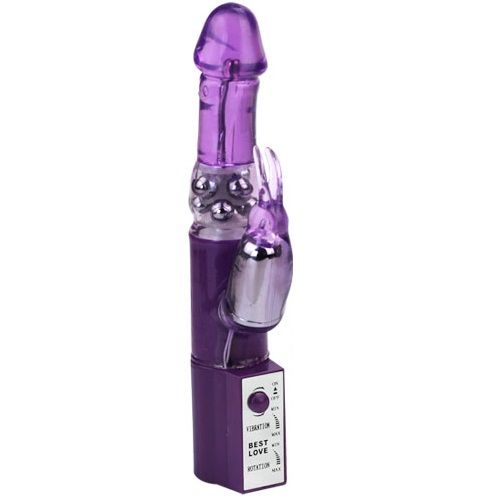 Baile Vibro rabbit avec billes rotatives Hot Lady Rose