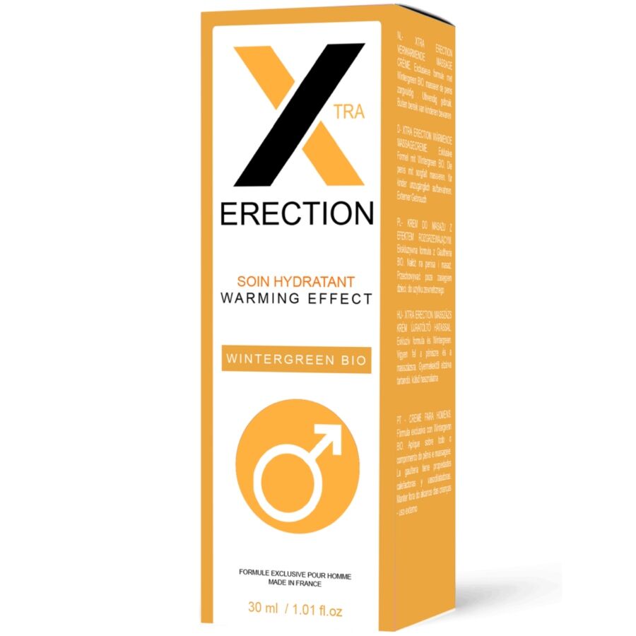 Crème Érectile X Erection à Effet Chauffant 40ml - RUF - RUF