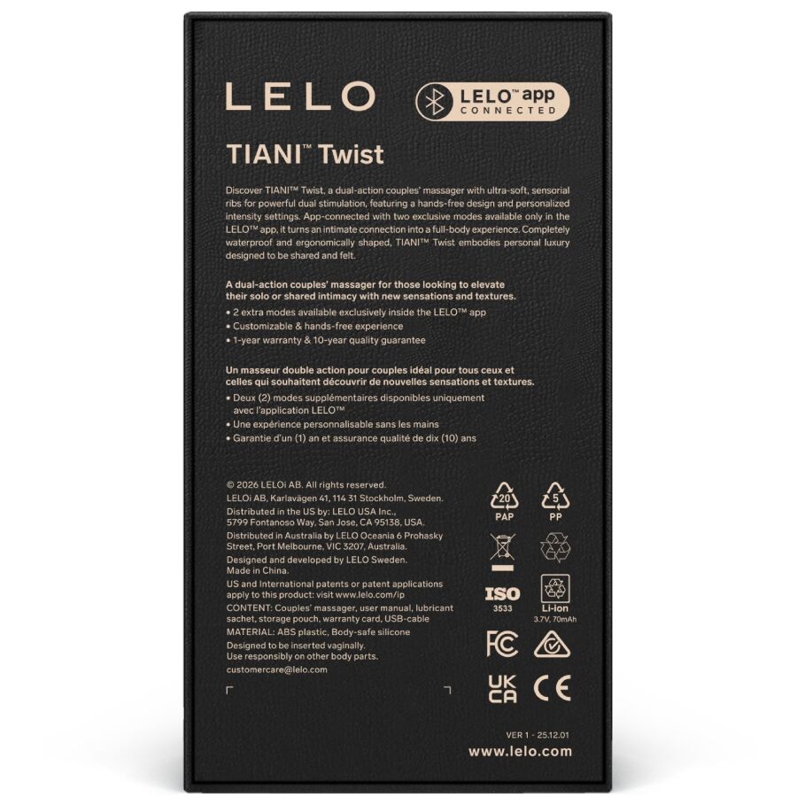 Vibrateur Couples Tiani Twist - LELO