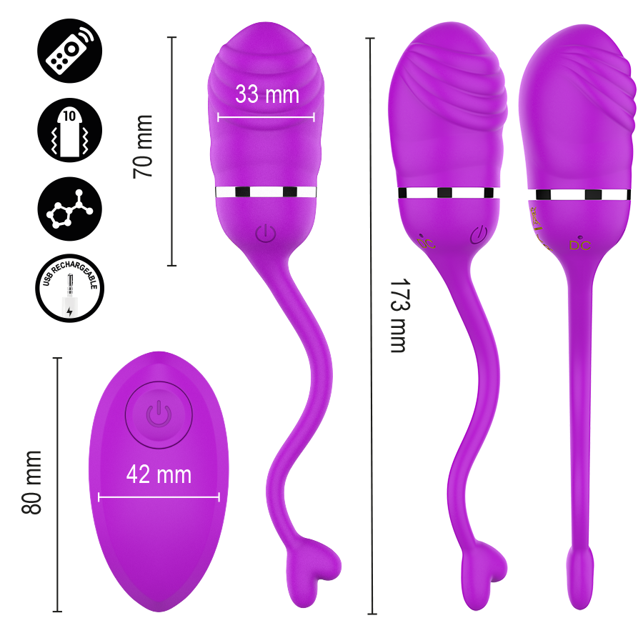 Œuf Vibrant Sookie Violet à Télécommande - Intense Remote Control