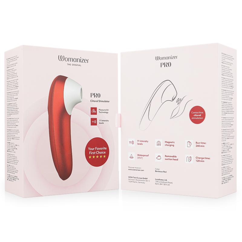 Stimulateur Clitoridien Pro Bordeaux - Womanizer