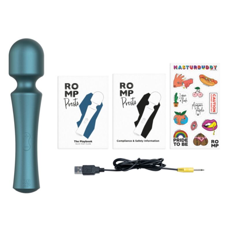 Vibromasseur Clitoridien Presto Mini Tête Flexible Vert - ROMP
