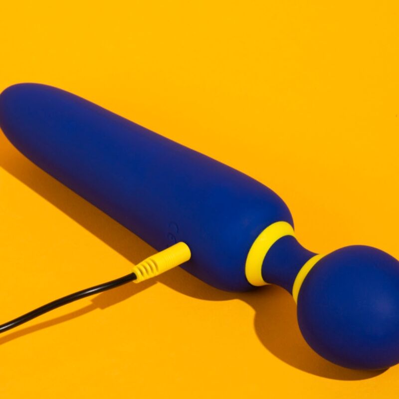 Baguette Vibrante Flip Silencieuse 10 Modes Bleue - ROMP