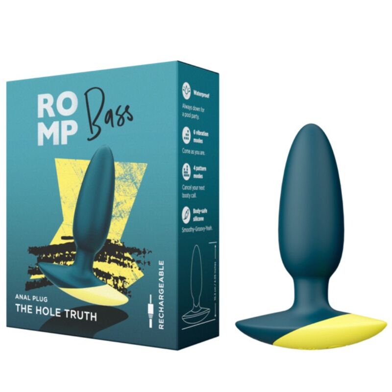 Plug Anal Vibrant Bass 10 cm Vert - ROMP