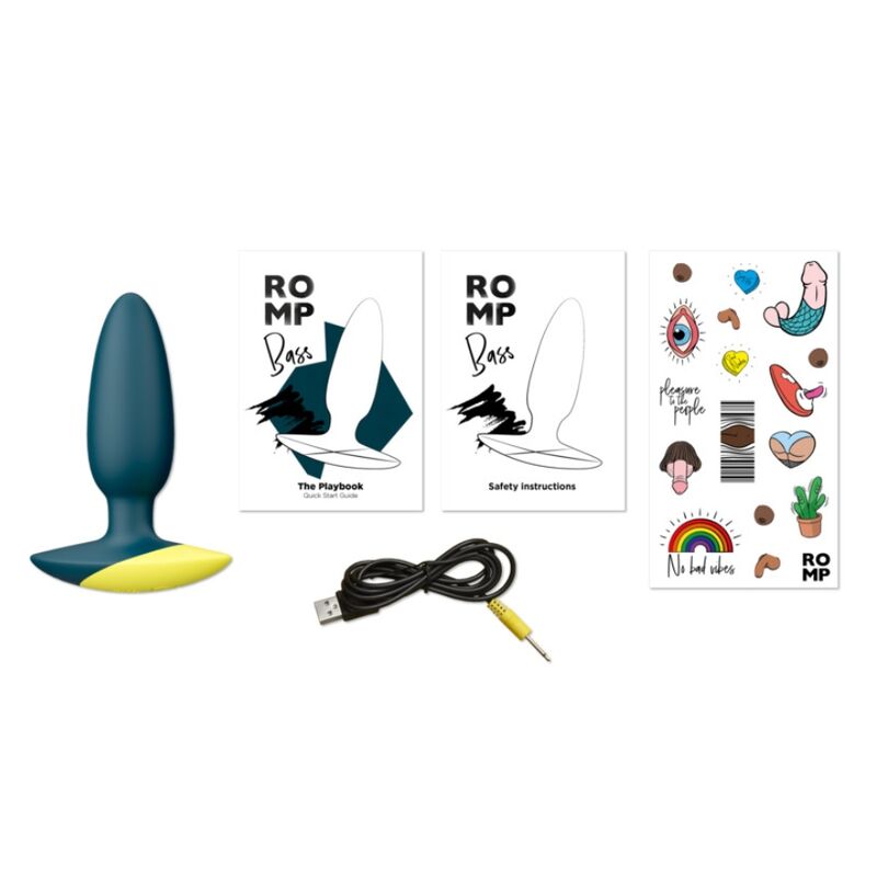 Plug Anal Vibrant Bass 10 cm Vert - ROMP