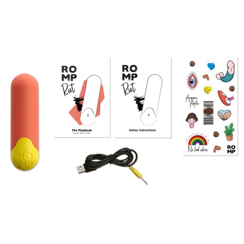 Balle Vibrante Riot Multifonction Orange + Jaune - ROMP