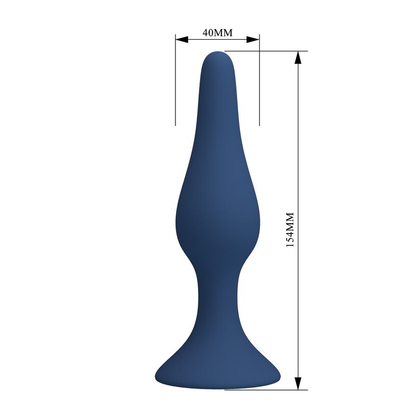 MR PLAY - PLUG ANAL CONIQUE EN SILICONE BLEU XL