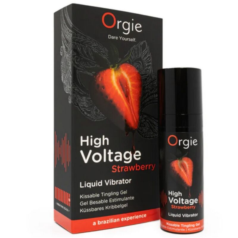ORGIE - VIBRATEUR LIQUIDE EXTRA FORT À LA FRAISE HAUTE TENSION 15 ML