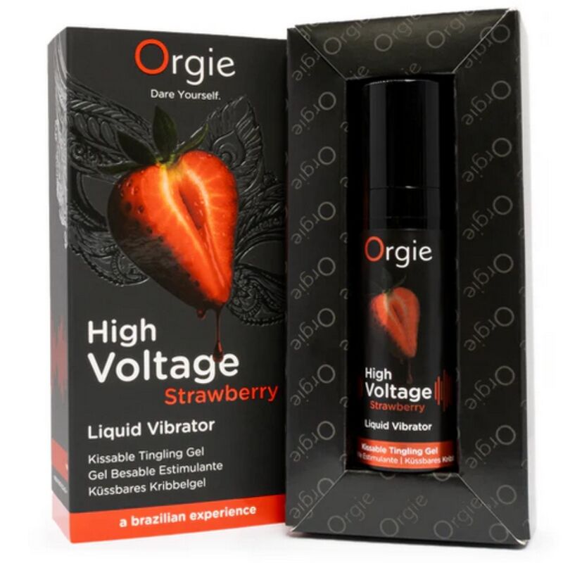 ORGIE - VIBRATEUR LIQUIDE EXTRA FORT À LA FRAISE HAUTE TENSION 15 ML