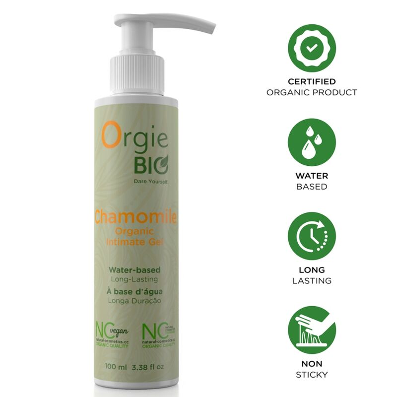 ORGIE - BIO CAMOMILLE GEL INTIME BIO À BASE DE EAU 100 ML