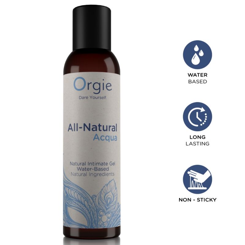 ORGIE - GEL INTIME À BASE EAU ACQUA 100% NATUREL 150 ML