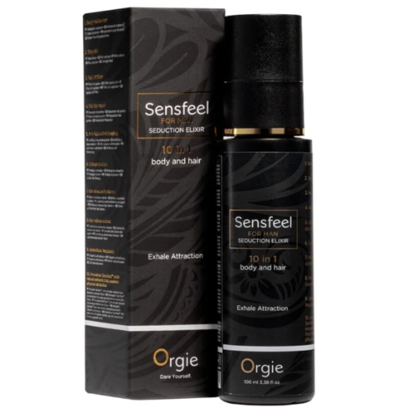 ORGIE - SENSFEEL POUR HOMME ÉLIXIR DE SÉDUCTION 10 EN 1 CORPS ET CHEVEUX 100 ML