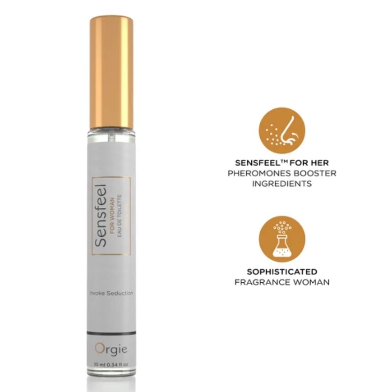 ORGIE - SENSFEEL POUR FEMME BOOSTER DE PHÉROMONES EAU DE TOILETTE FORMAT VOYAGE 10 ML