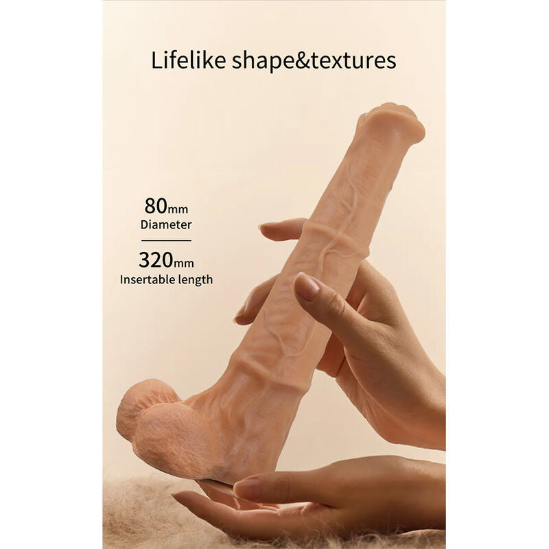 PRETTY LOVE - BENOIT GODEMICHET RÉALISTE TOUCHER DOUX AVEC PEAU GLISSANTE  38,5 CM NATUREL