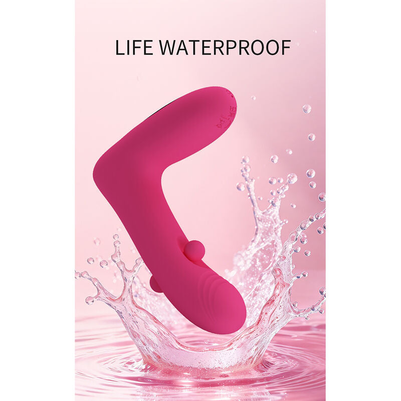 PRETTY LOVE - DUDEN VIBRATEUR EN SILICONE RECHARGEABLE 12 MODES DE VIBRATION ET 3 MODES DE BASCULE ROSE