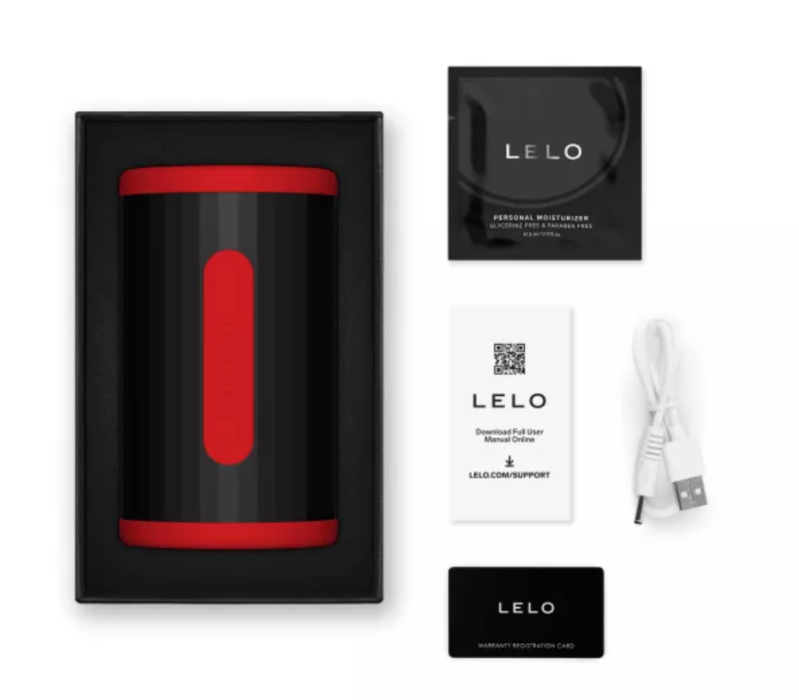 LELO - F2S DOUBLE SONIC STROKER MÂLE AVEC DOUBLE STIMULATION SONIQUE ROUGE