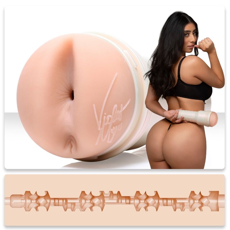 FLESHLIGHT GIRLS - VIOLET MYERS AHEGAO MASTURBATEUR ANAL RÉALISTE