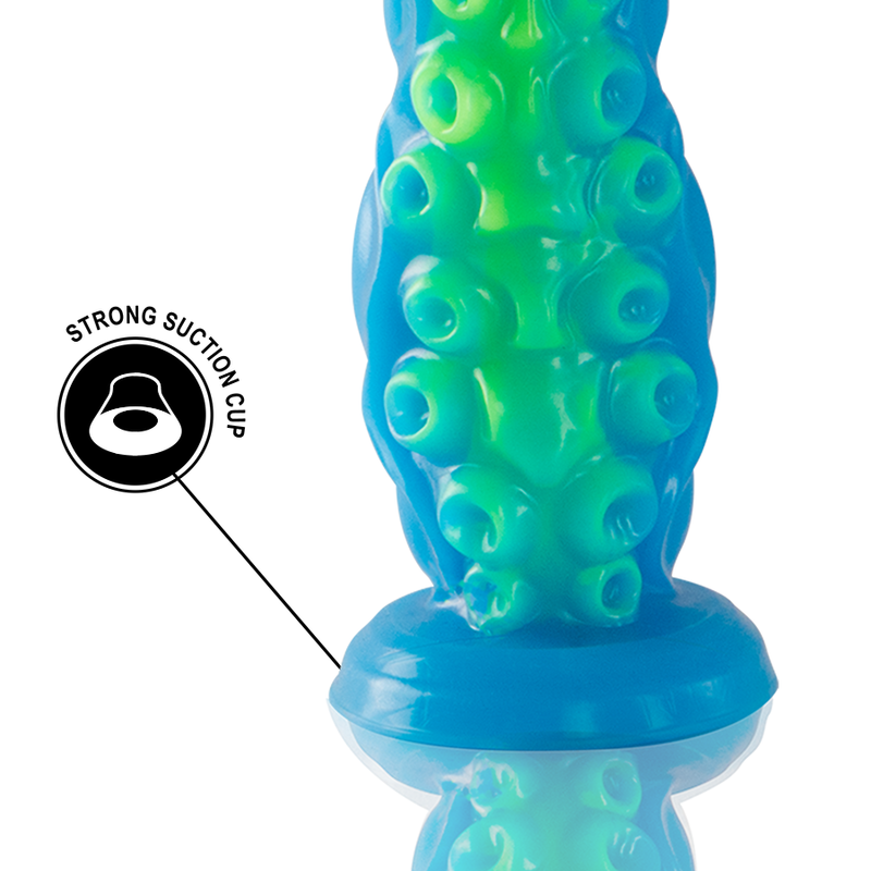 EPIC - SCYLLA GODEMICHET À TENTACULES FINES FLUORESCENTES GRANDE TAILLE