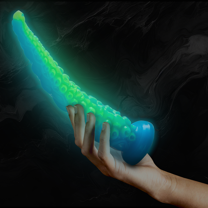 EPIC - SCYLLA GODEMICHET À TENTACULES FINES FLUORESCENTES GRANDE TAILLE