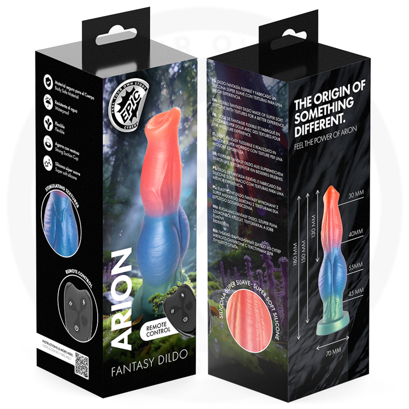 EPIC - ARION DILDO SYMPHONY OF PLEASURE TÉLÉCOMMANDE RECHARGEABLE