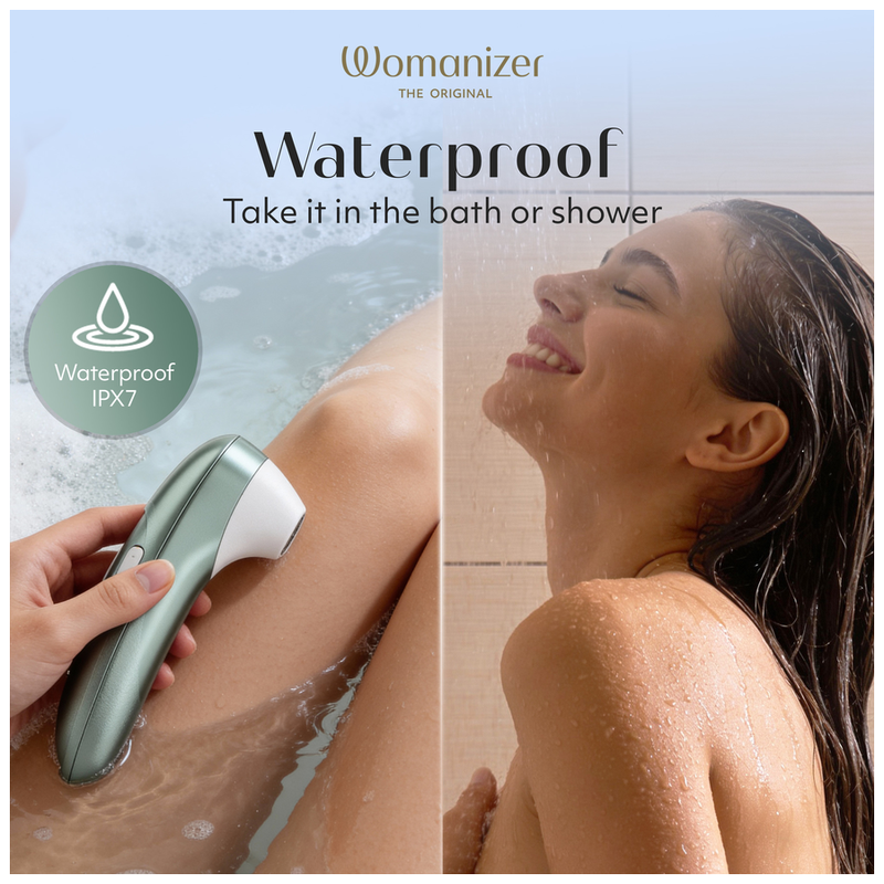 WOMANIZER - STIMULATEUR CLITORIAL PRO À SUCCION 11 NIVEAUX D'INTENSITÉ VERT SAUGE