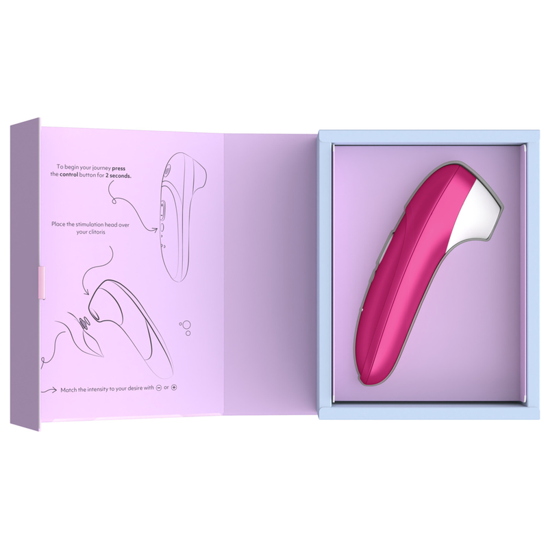 WOMANIZER - STIMULATEUR CLITORIAL PRO À SUCCION 11 NIVEAUX D'INTENSITÉ ROSE VIBRANT