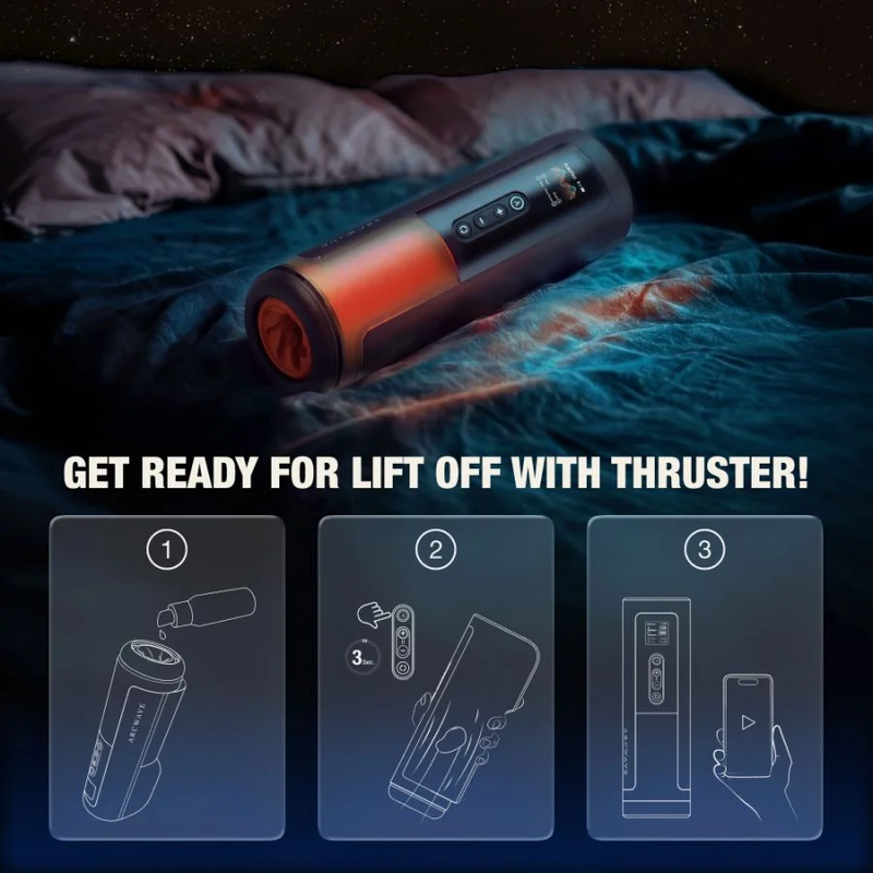 ARCWAVE - THRUSTER STROKER MASCULIN AUTOMATIQUE AVEC VA-ET-VIENT, ROTATION ET CONTRÔLE