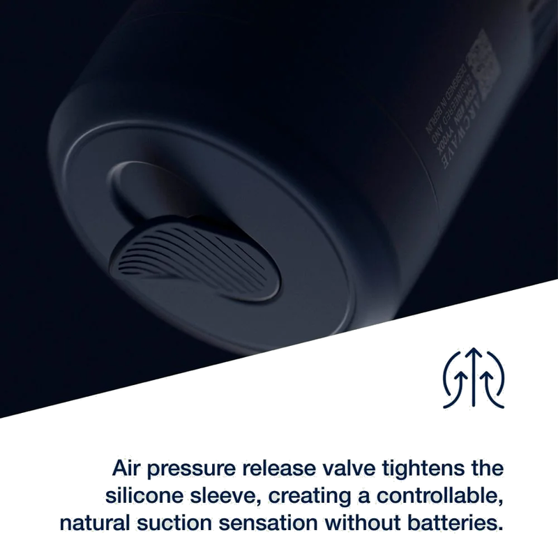 ARCWAVE - POW STROKER MANUEL AVEC CONTRÔLE DE L'ASPIRATION BLEU
