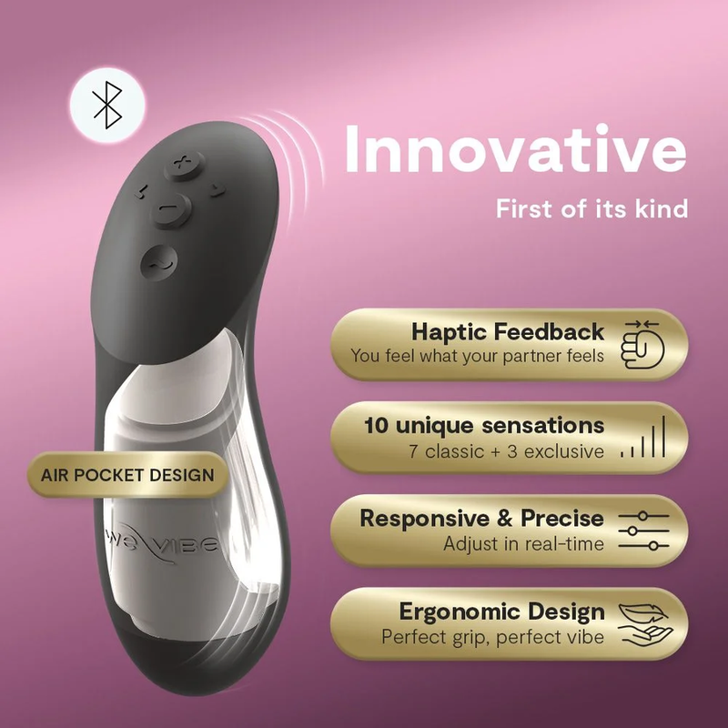 WE-VIBE - CHORUS PRO VIBRATEUR PREMIUM POUR COUPLES NOIR SATINÉ