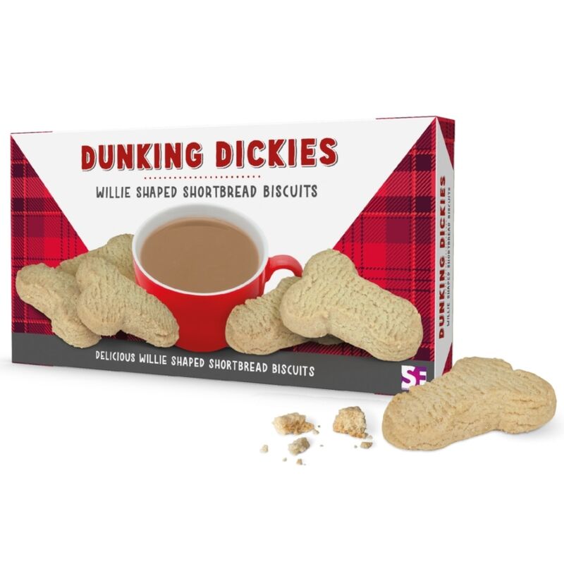 SPENCER &amp; FLEETWOOD - DUNKING DICKIES BISCUITS SABLÉS AU BEURRE EN FORME DE PÉNIS 130 G