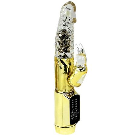 Baile Vibro rabbit avec billes rotatives Gold Prince Or